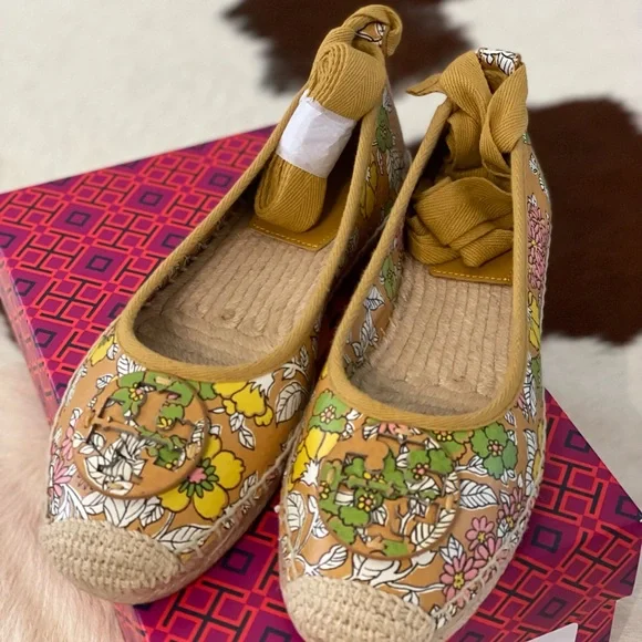 Tory burch floral espadrilles cheap